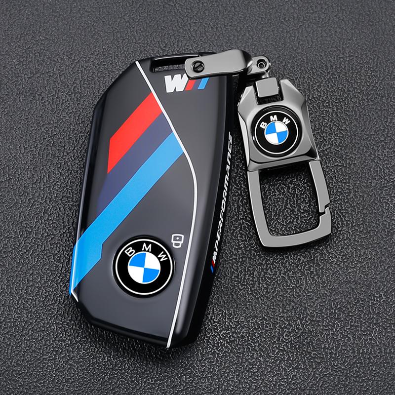 BAGC4 Car Sticker Car Key Case Cover Shell For BMW i7 X7 G07 LCI iX I20 X1 U11 7 Series G70 G09 XM U06 G81 M3 2023 Protector Fob Keych