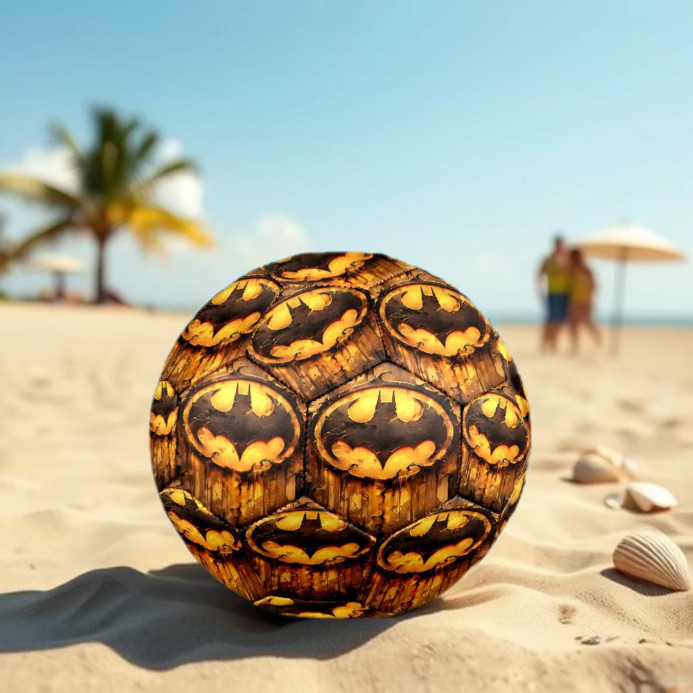 Superheroes Print Size 5 Soccer Ball, Standard Match Football for Sports Game and Team Practice, Ideal Gift for Soccer Fans