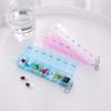 Pill Box Transparent Dustproof Carry Easily Good Sealing High Durability Store Pills PP Material 7 Grids Pill Storage Box Clear Tablets Container for