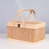Bamboo Basket Wedding Decoration Storage Packaging Local Products Mooncake Crab Heart Bamboo Weaving Basket Picnic Basket Large