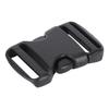 5Pcs Quick Release Buckle Plastic Dual Adjustable Strap Buckles Replacement DIY Craft for Backpack Black