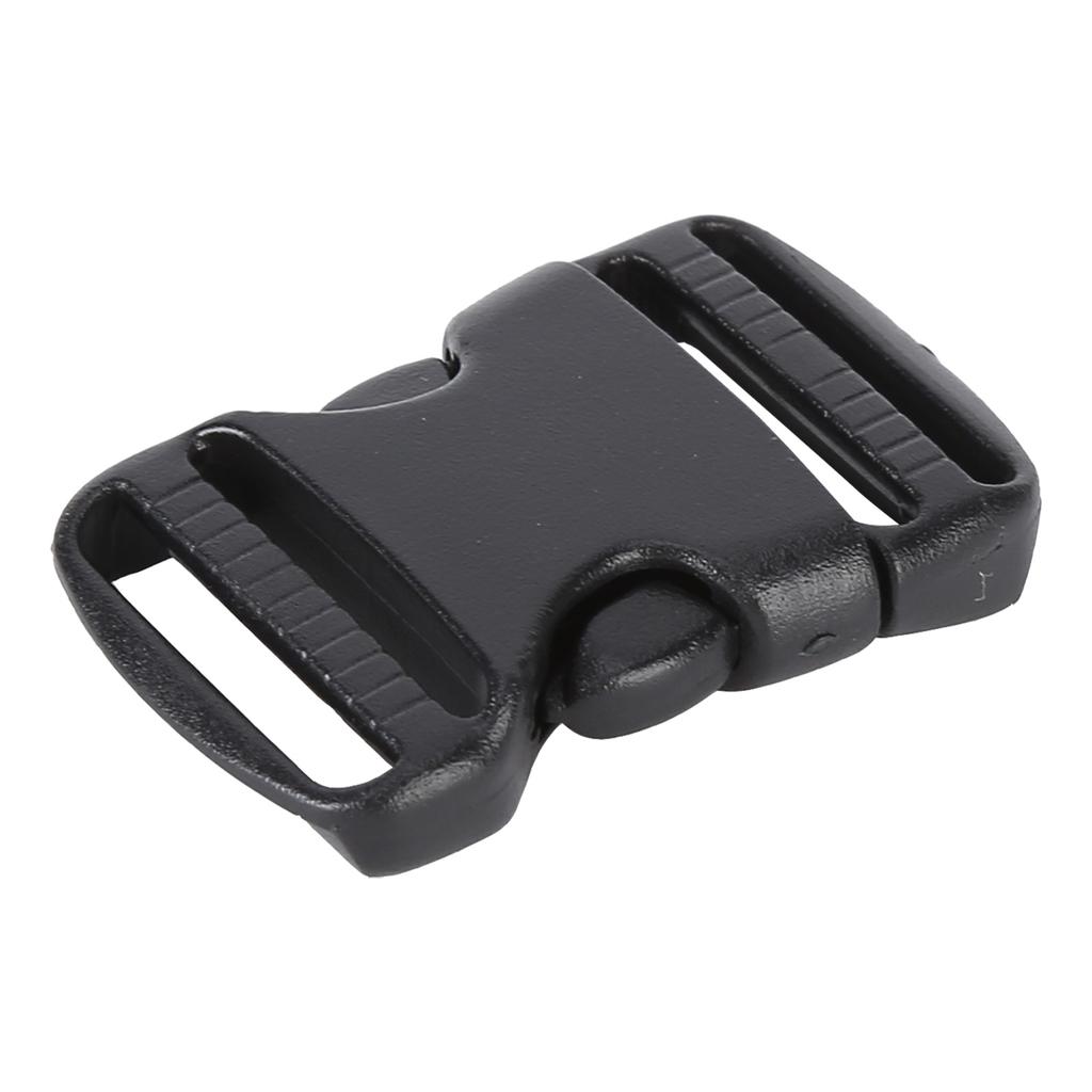 5Pcs Quick Release Buckle Plastic Dual Adjustable Strap Buckles Replacement DIY Craft for Backpack Black