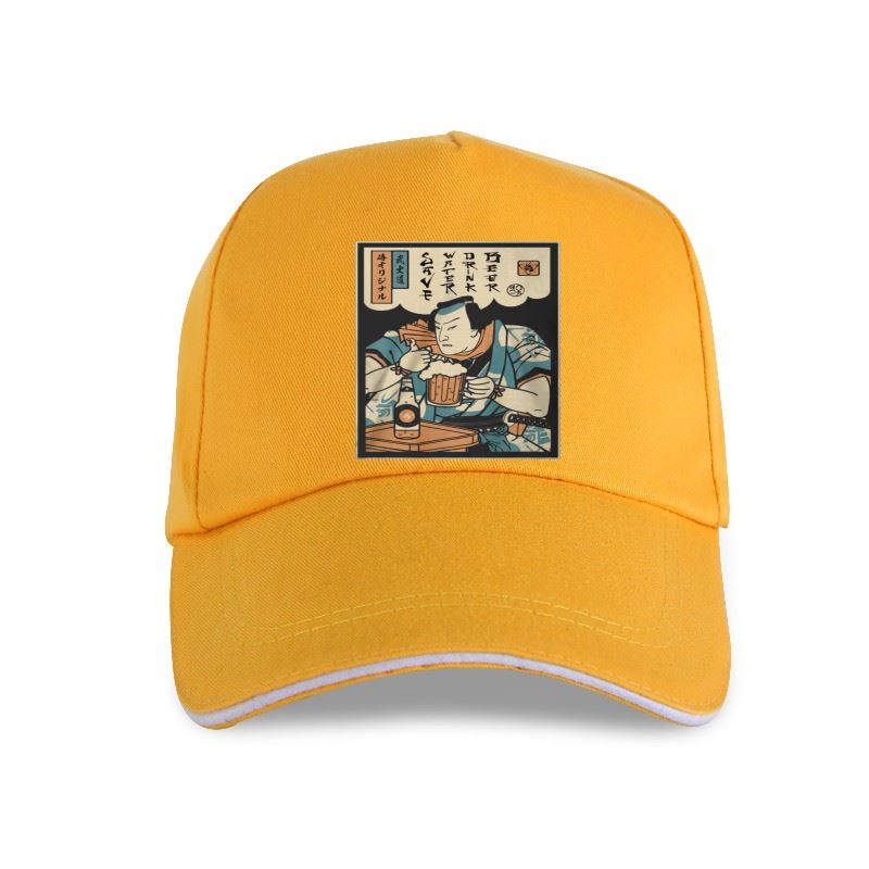 Новая кепка BEER SAMURAI Drinking Beer Samurai Черная, Темно-синяя Бейсболка S-5XL Унисекс