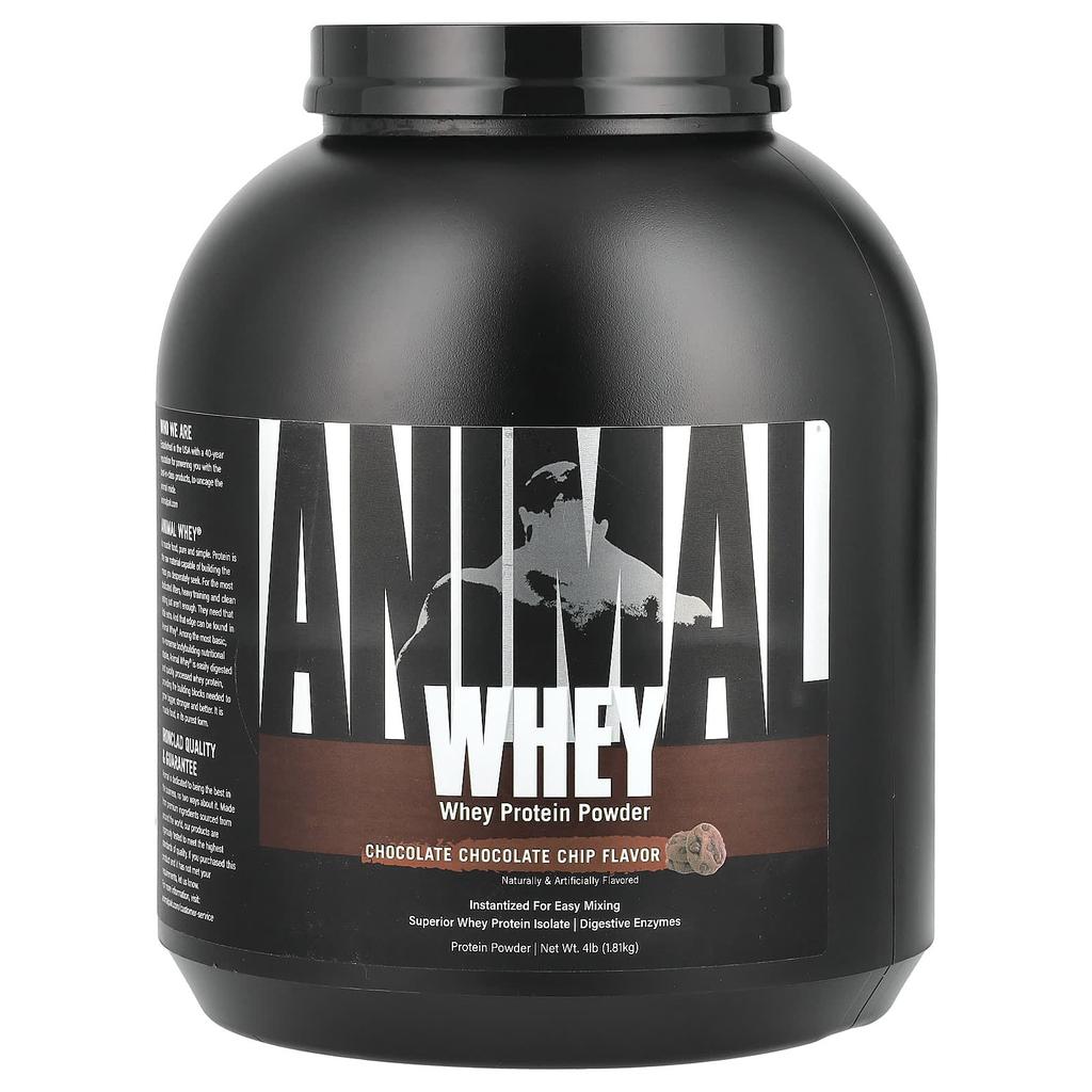 Animal Isolate Loading Loaded Whey Protein Powder, Chocolate Chocolate Chip, 4 Lb (1.81 Kg)