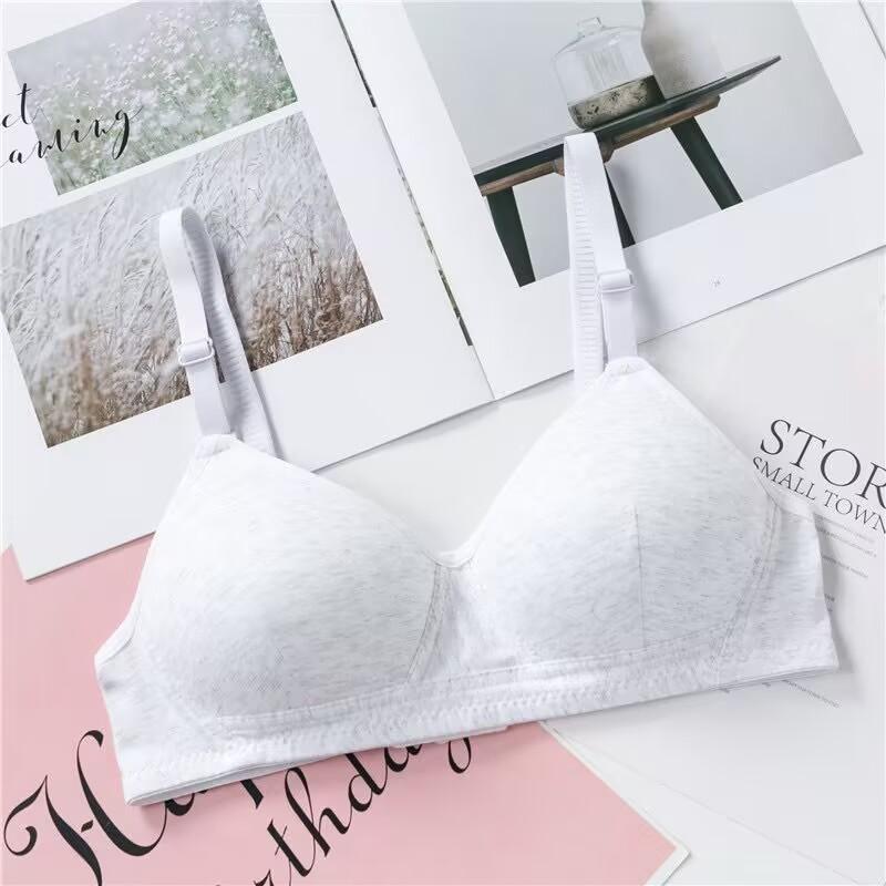Нижнее белье с чашкой AB для девочек-подростков, женский беспроводной бесшовный бюстгальтер для девочек, дышащий тренировочный бюстгальтер