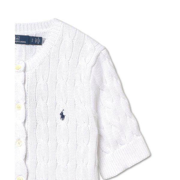 Polo Ralph Lauren SS23 Логотип Вышитый Однобортный Трикотажный Свитер Женский свитер Белый WMPOSWENDW20151-100