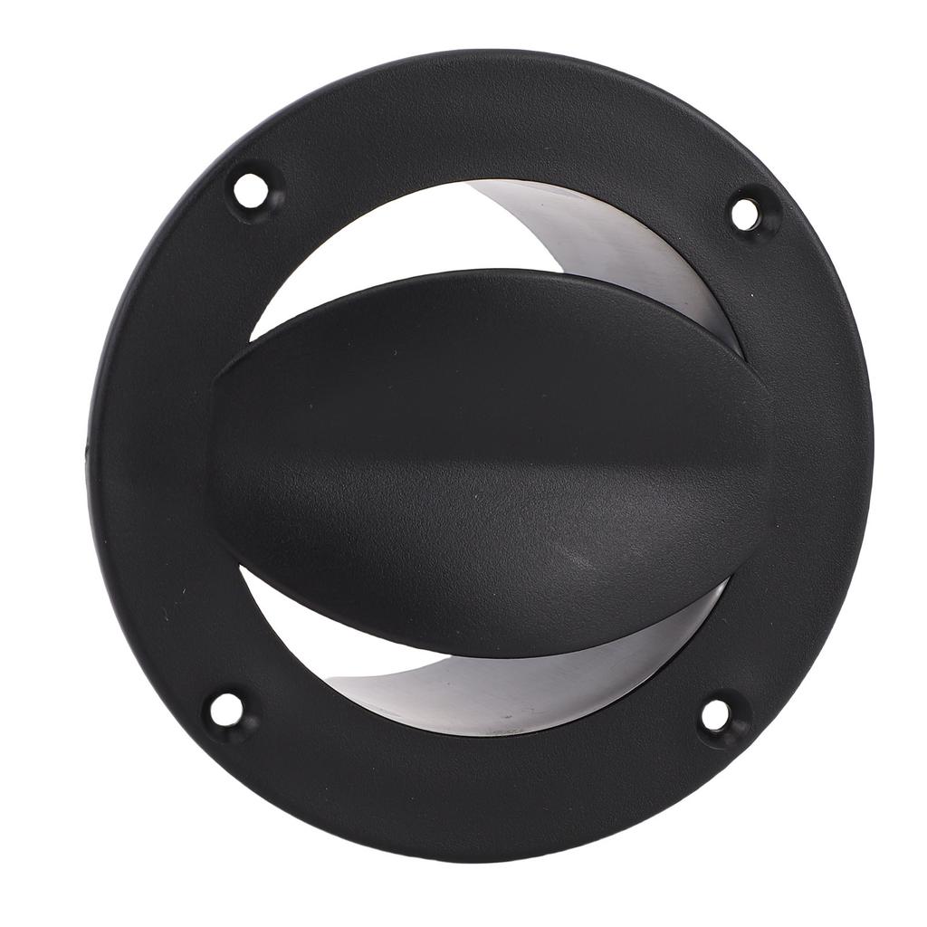 Boat Livewell Vent Improved Airflow Boat Marine Round Air Outlet Vent for Pontoon Kayak Black