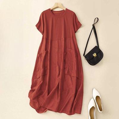 Лоскутное платье Платье из жаккарда Ice Silk