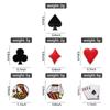 Playing Cards Enamel Pins Custom Poker King Queen Spade Heart Club Brooches Lapel Badges Punk Jewelry Gift for Kids Friends