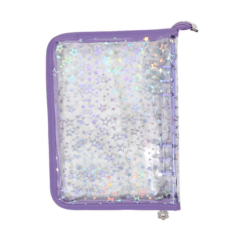 Обложка для блокнота, Многоразовая прозрачная ПВХ обложка, Водонепроницаемая обложка для планера с блестками на молнии для студентов