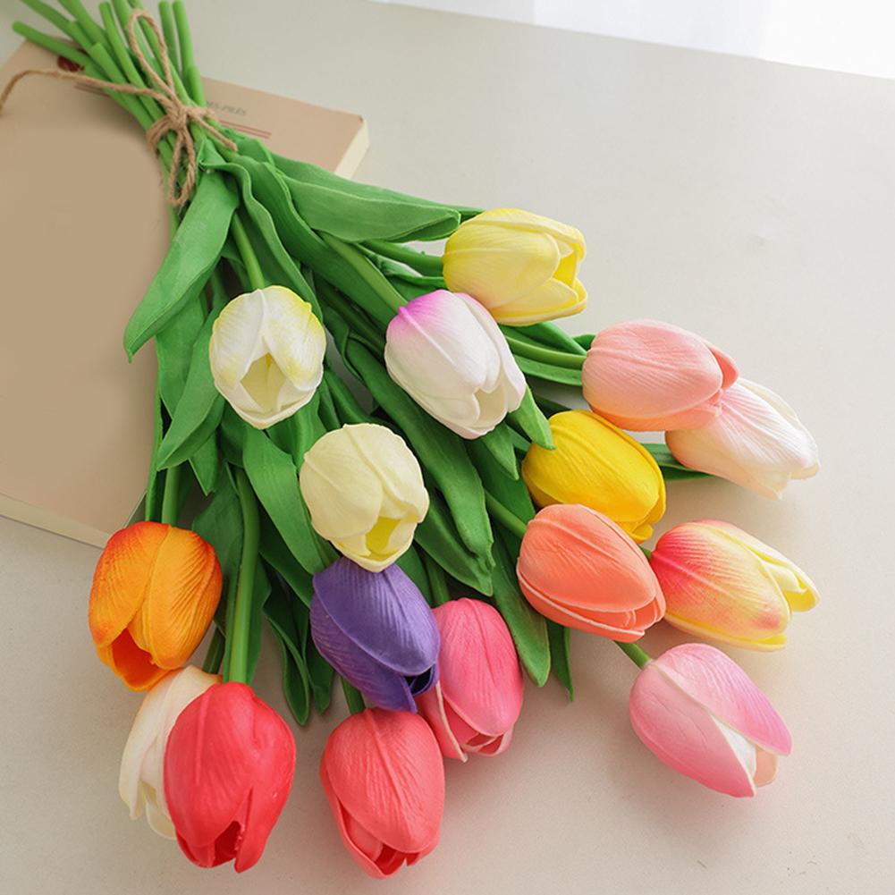 10 шт. цветы тюльпана искусственный комплект искусственных тюльпанов