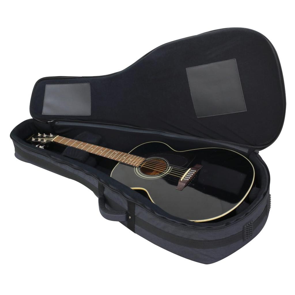 Kikutani 17 inch full acoustic jumbo body compatible gig bag 20mm thick cushion backpack type BLACK [Kikutani] GVB-60J