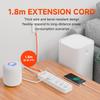 EU AC Plug 1.8M Extension Cord European Standard Independent Switch Multitap Power Strip Network Filter With USB C Ports Charging