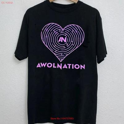 VTG Awolnation Band For Fan  Black All Size T Shirt AM31 Vintage Washed Versatile Comfortable Breathable Stretched