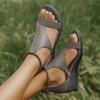 Fashion Sandals Foreign Trade Large Size 35-43 Roman Style New Versatile Heightened Temperament Wedge Women's Shoes Open Toe Wholesale