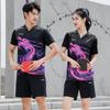 Li-Ning Ping Pong Series Quick-Dry Sports Round Neck T-Shirt Unisex Tops Black AAYR361-2
