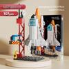 Детский конструктор космического шаттла, совместимый с LEGO, развивающая игрушка