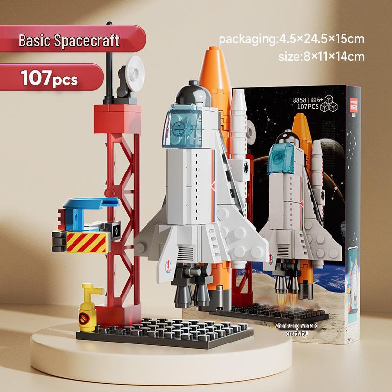 Детский конструктор космического шаттла, совместимый с LEGO, развивающая игрушка