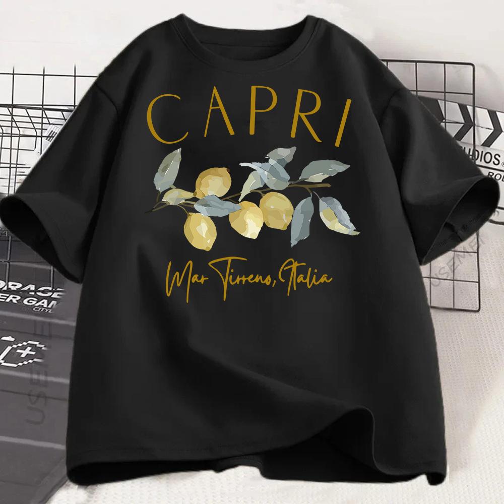 Korean Version Retro Minimalist Printed Summer Tshirt Casual Loose Couple Thin Short Sleeves Unisex Clothing Graphic T Shirts