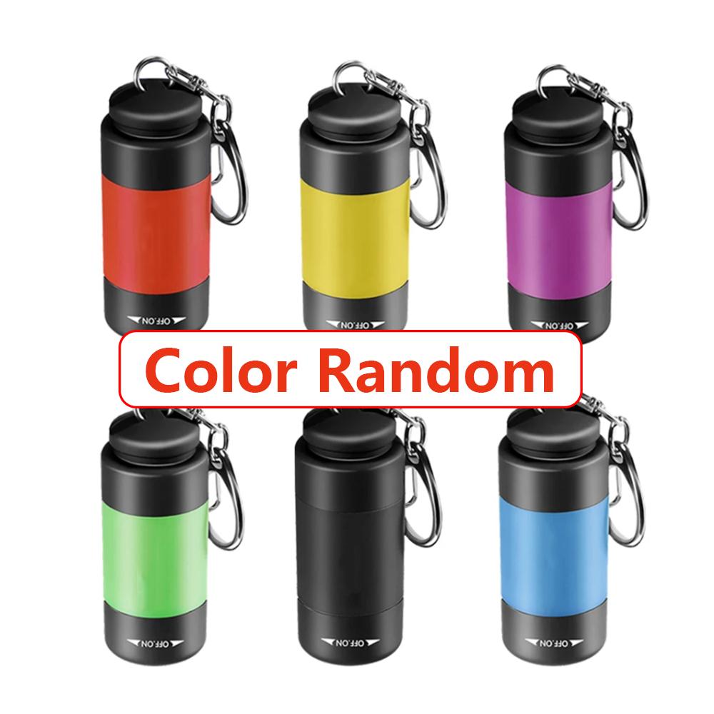 Led Mini Torch Light Portable USB Rechargeable Pocket Keychain Flashlights Waterproof Outdoor Hiking Camping Torch Lamp Lantern