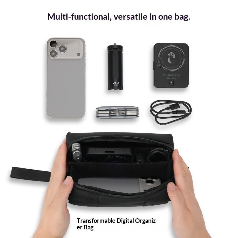 VRIG AC-55 For DJI Osmo Pocket 3 Camera Fleece Lined Storage Case Waterproof Oxford Fabric Protective Bag