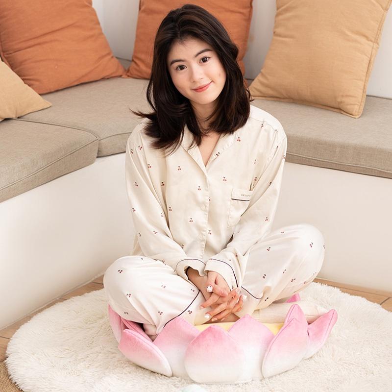Plush Lotus Throne Cushion For Meditation And Yoga