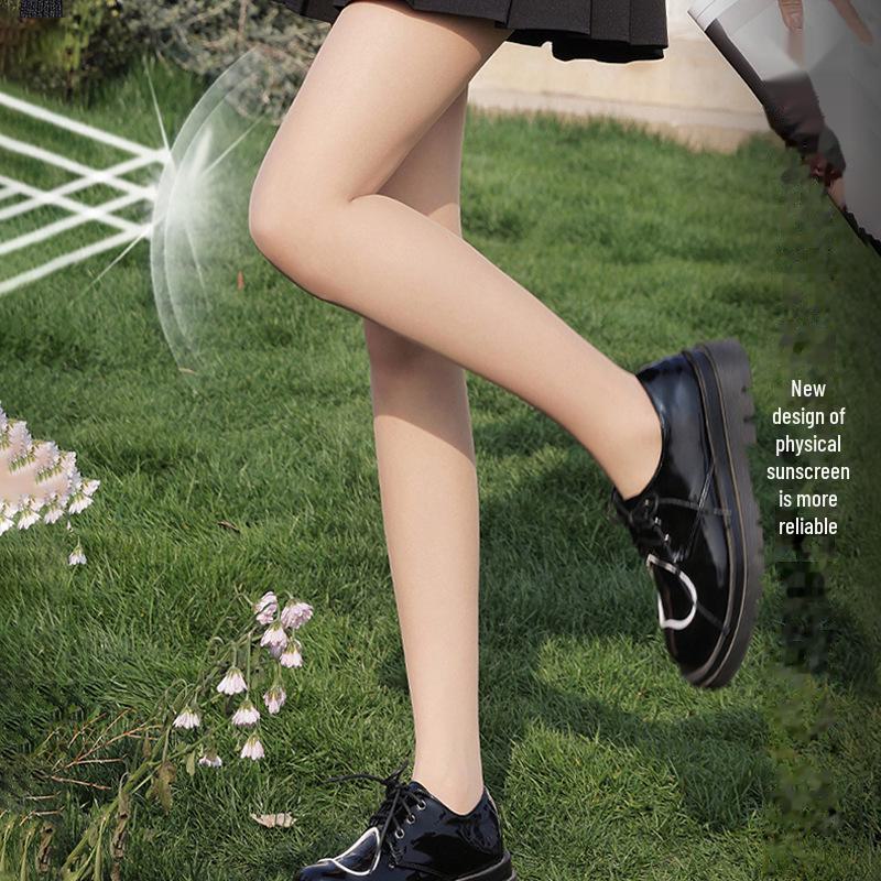Летние носки с ананасами, защищающие от УФ-лучей, устойчивые к зацепкам: Телесные колготки-консилер с нескатывающимися чулками и преимуществами для ухода за кожей