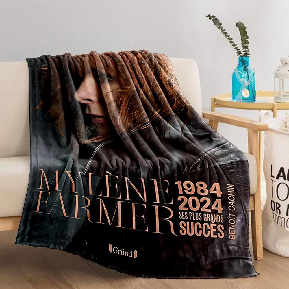 Mylène Farmer Tribute Blanket for all seasons blanket lunch break throw gift