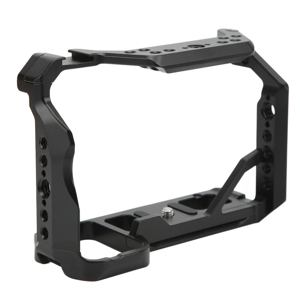 Aluminum Alloy Camera Cage with 14 Inch 38 Inch Threaded Holes Cold Shoe Mount for Sony A7M4