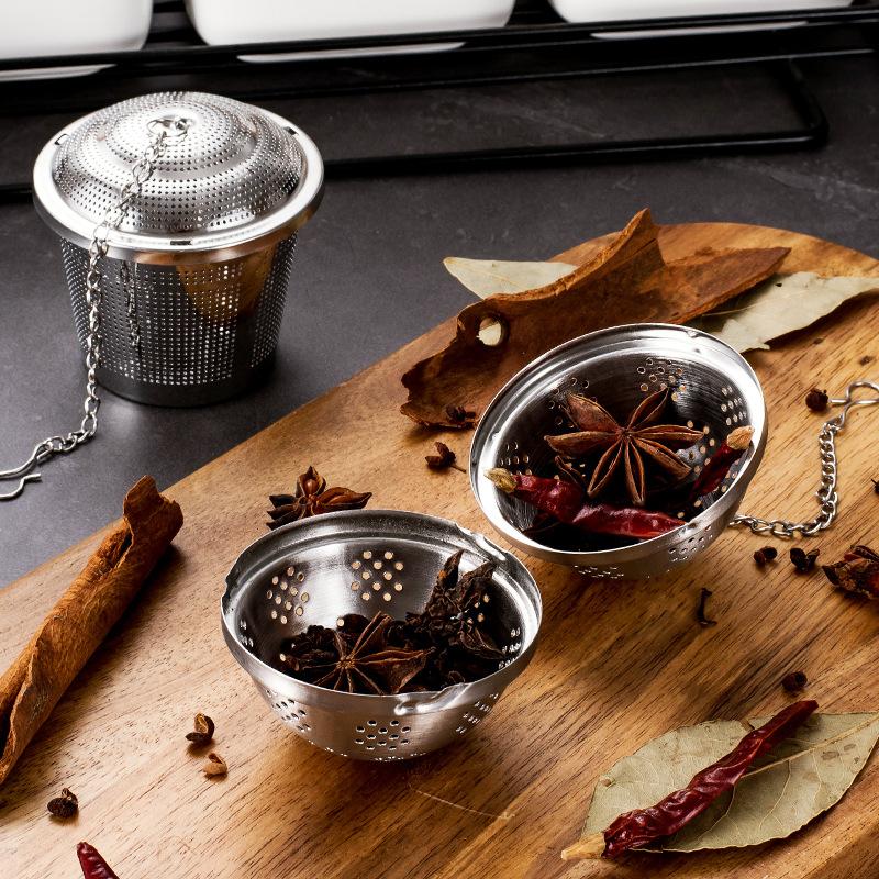 Многофункциональный заварник для чая с мелкой сеткой для специй, кофе, травяной фильтр, кухонный шарик для приправы супа, ситечко для чая, аксессуары для чайной посуды