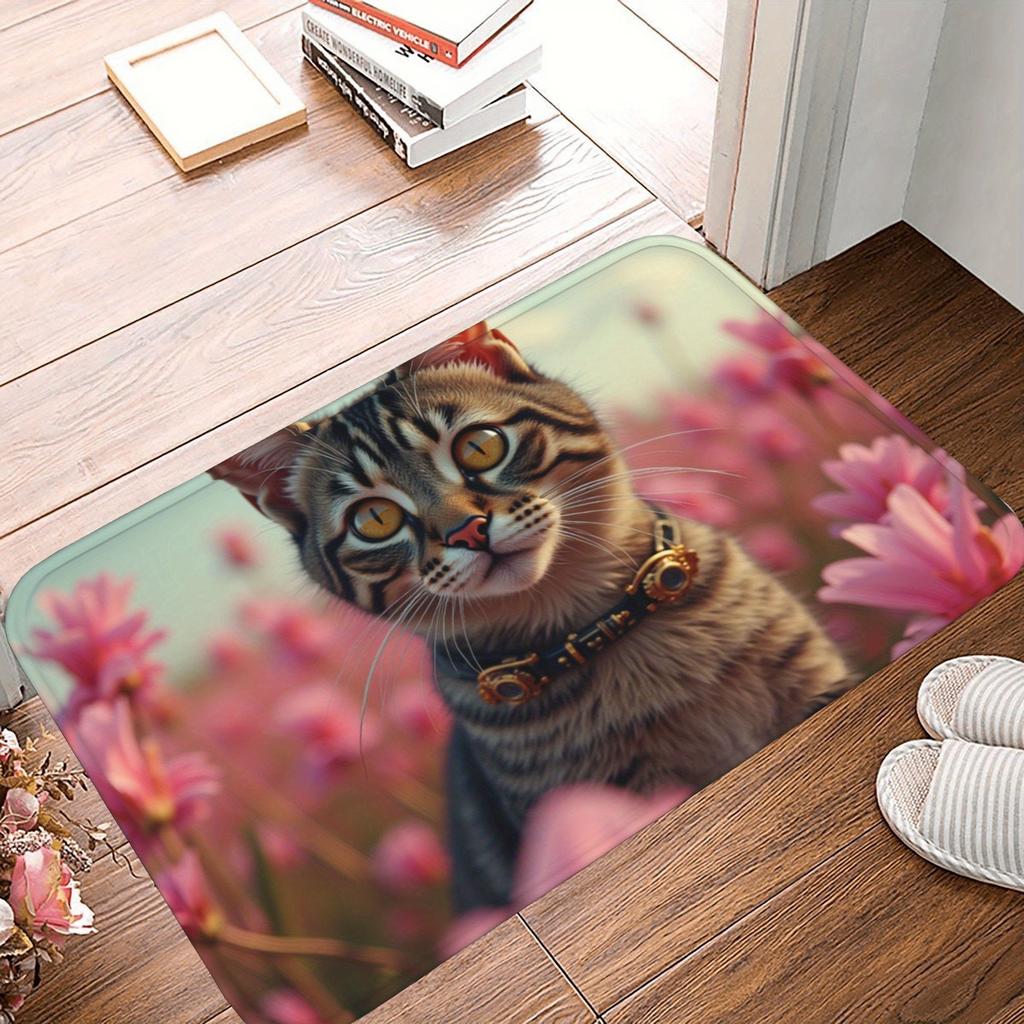 1 шт. Коврик для кухни с 3D-рисунком, Нескользящий придверный коврик, Поп-дизайн, Коврик для ванной комнаты, Коврик для ванной, Ковер для дома, Декор для раковины, Прачечной