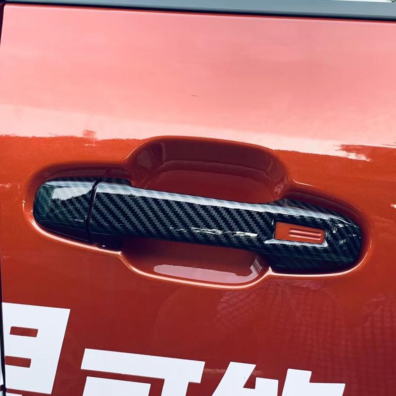 For Toyota GT86 2017 2018 Accessories Door Handle Bowl Cover ABS Carbon Fiber Outer Handle Cover gt86 External Car Styling