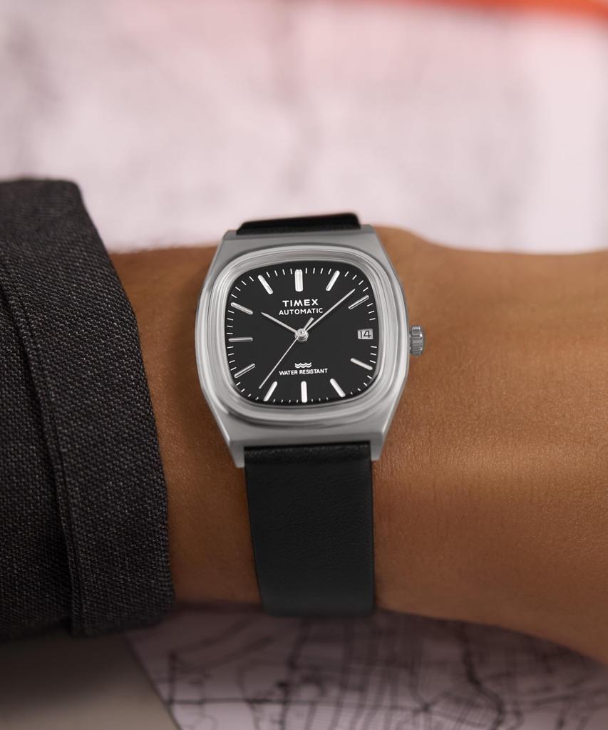 [TIMEX] Q-TIMEX Watch, Automatic, 5 ATM Water Resistance, Plastic, Black Dial, TW2Y07500, Unisex