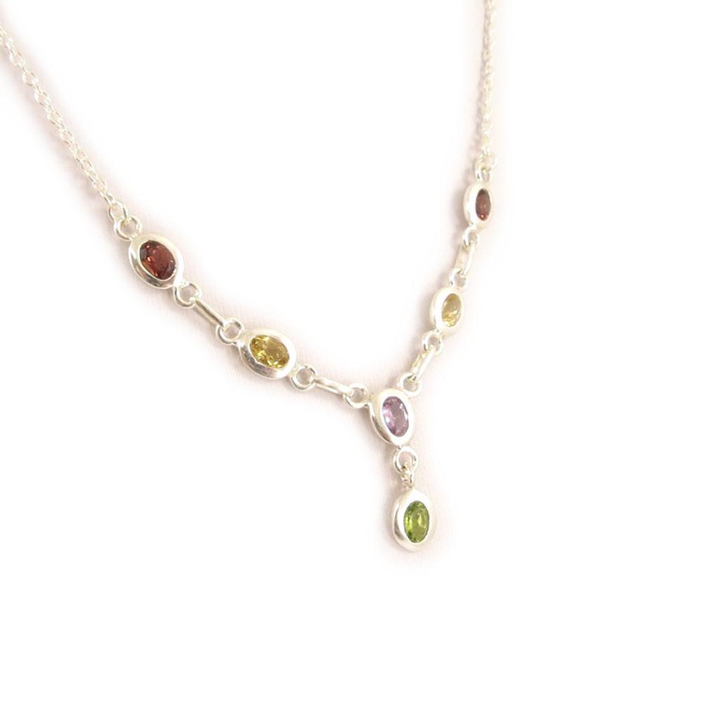 Les Trésors De Lily [D3853] - Серебряное колье Tutti Frutti «Подвески»