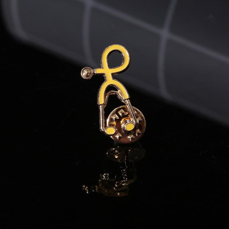 Брошь в виде стетоскопа в виде мультяшного доктора - Креативные европейские и американские украшения