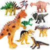 2017 Dinosaur Model Toys Dinosaur World 12 Simulation Dinosaur Color Doll Ornament Collection