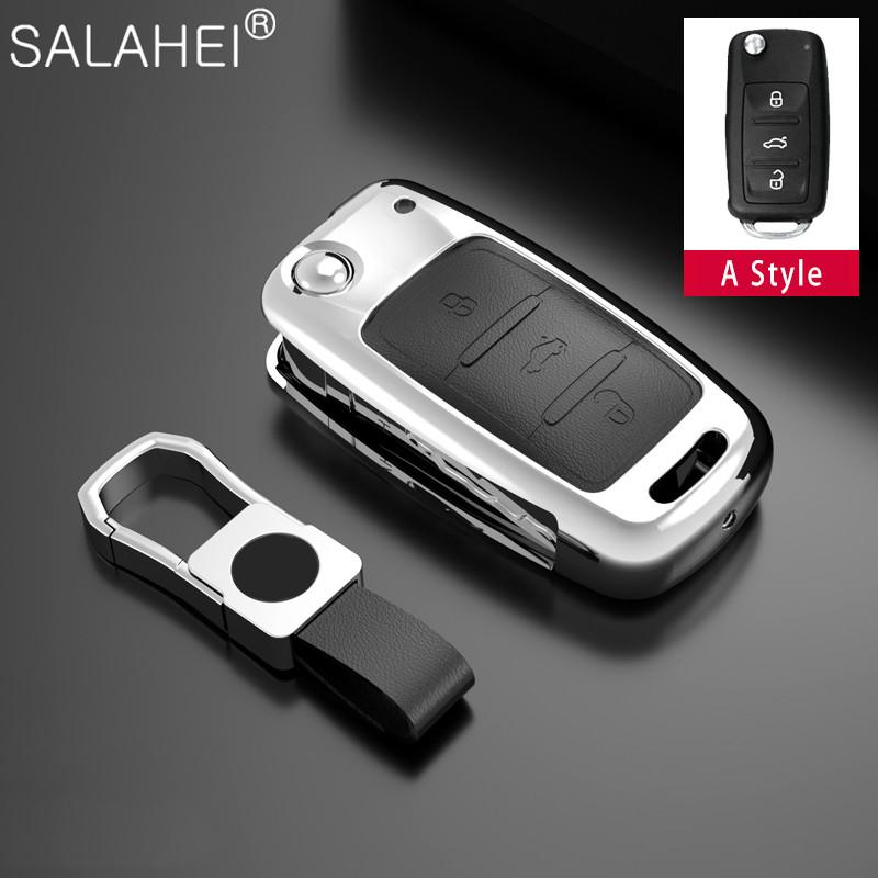 Чехол для автомобильного ключа для Volkswagen Bora Polo Tiguan Jetta Passat Golf 7 MK7 Tiguan MK2 для Skoda Octavia A7 SEAT Ateca Leon FR 2 Ibiza