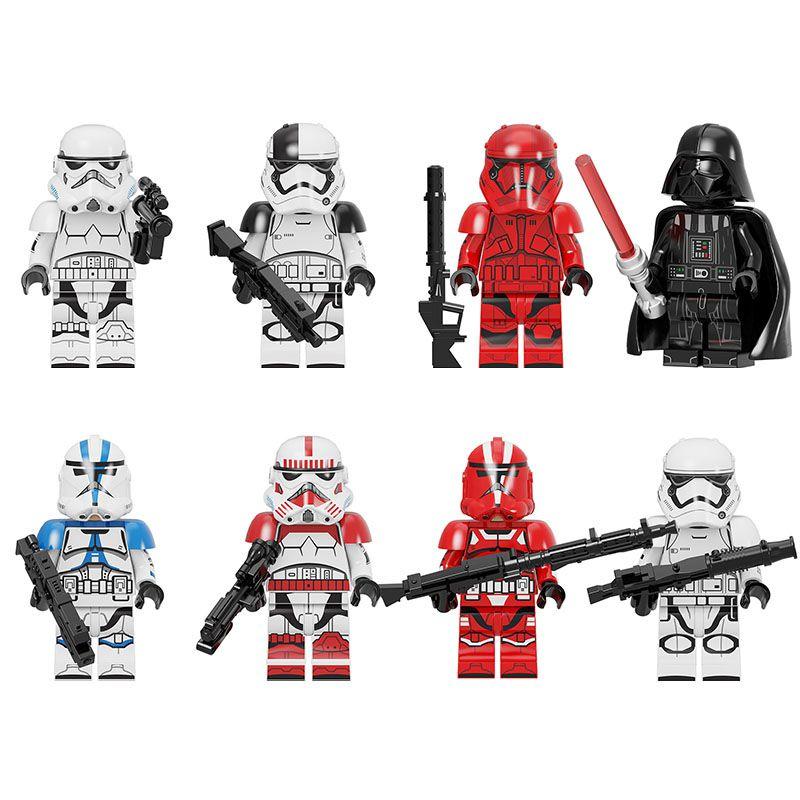 Blocks Minifigures Buliding Bricks Figures Stormtrooper Darth Vader