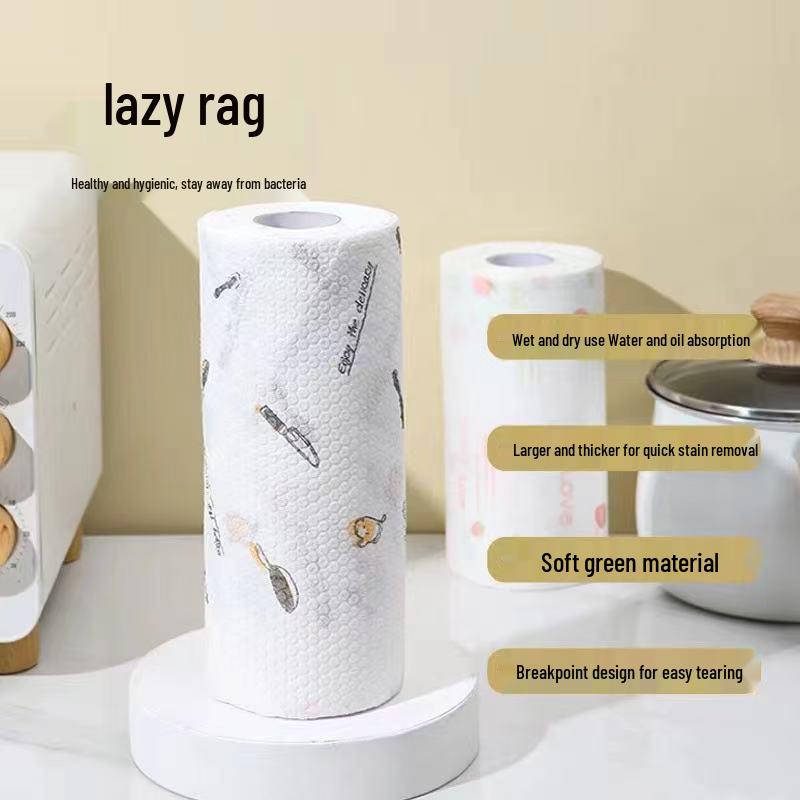 Двустороннее впитывающее кухонное полотенце: Одноразовое бумажное полотенце, устойчивое к воде и маслу