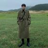 Autumn Men's Trench Coat Medium and Long Over The Knee Loose Korean Version Handsome Trend Coat