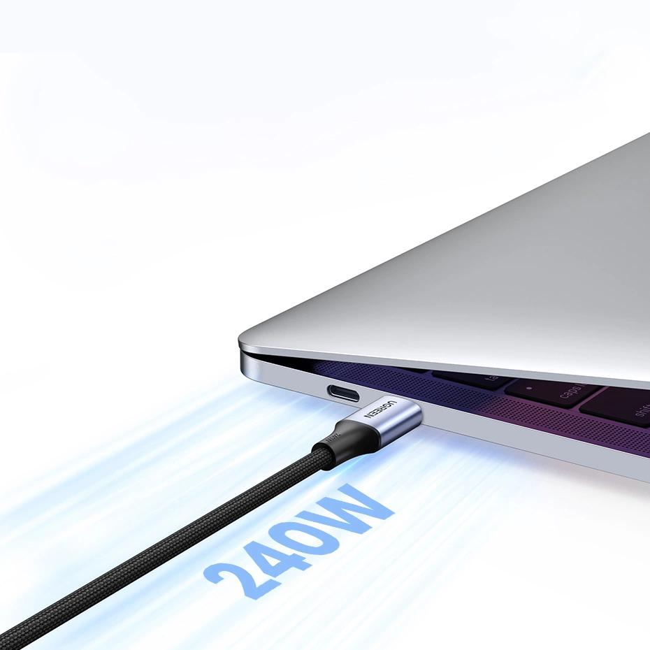 Ugreen Us535 Usb-C / Usb-C Pd Cable 240W 5A 1M - Gray