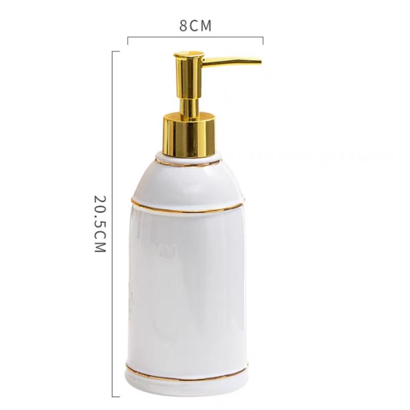 Керамическая бутылка для жидкого мыла Дозатор для мыла Контейнер для мыла Насос для мыла Дозатор для мыла Заправляемая бутылка для мыла