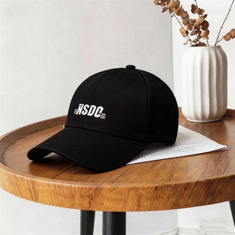 Guochao Letter Embroidery Hardtop Baseball Hat Men And Women Outdoor Cap Street Versatile Shade Leisure
