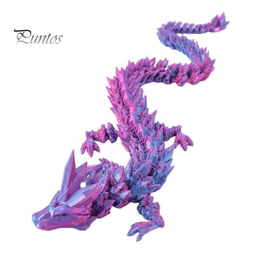 3D-печатная фигурка дракона с подвижными суставами, светящаяся в темноте китайская фигурка лунга, шарнирная модель дракона, игрушка-фиджет, настольное украшение, орнамент