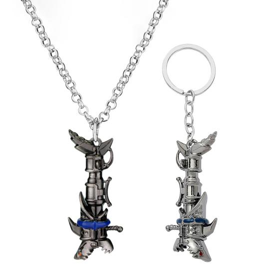 Цинковый сплав ожерелье металлический брелок акула пушка брелок коллекционный предмет рюкзаки сумки аксессуары