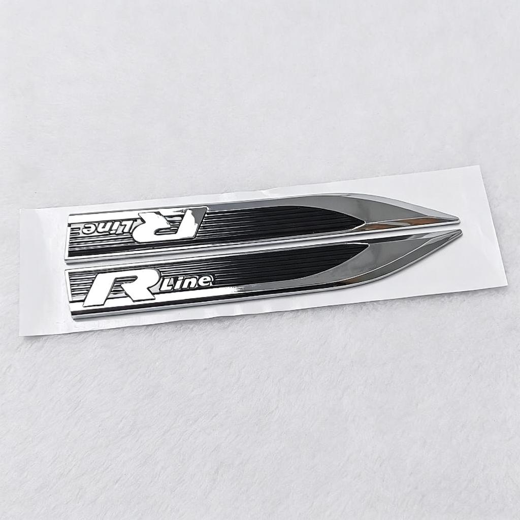 1 пара V W R/R line logo Значок-эмблема на крыло автомобиля Наклейка Аксессуары для стайлинга автомобиля