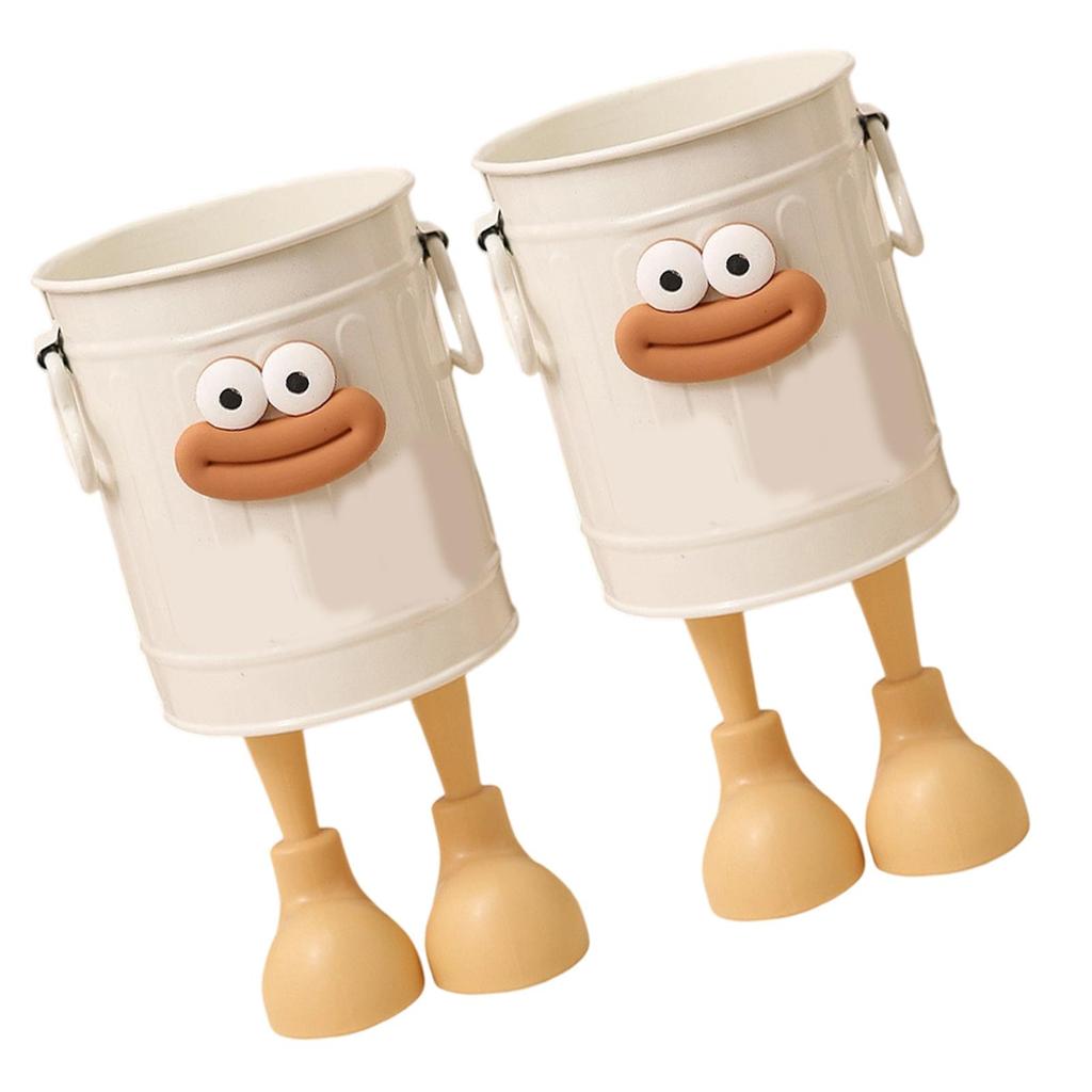 2Pcs Cartoon Pen Stand Multifunctional Desk Organiser Decorative Pencil Cup Pen Storage Container For Office Home
