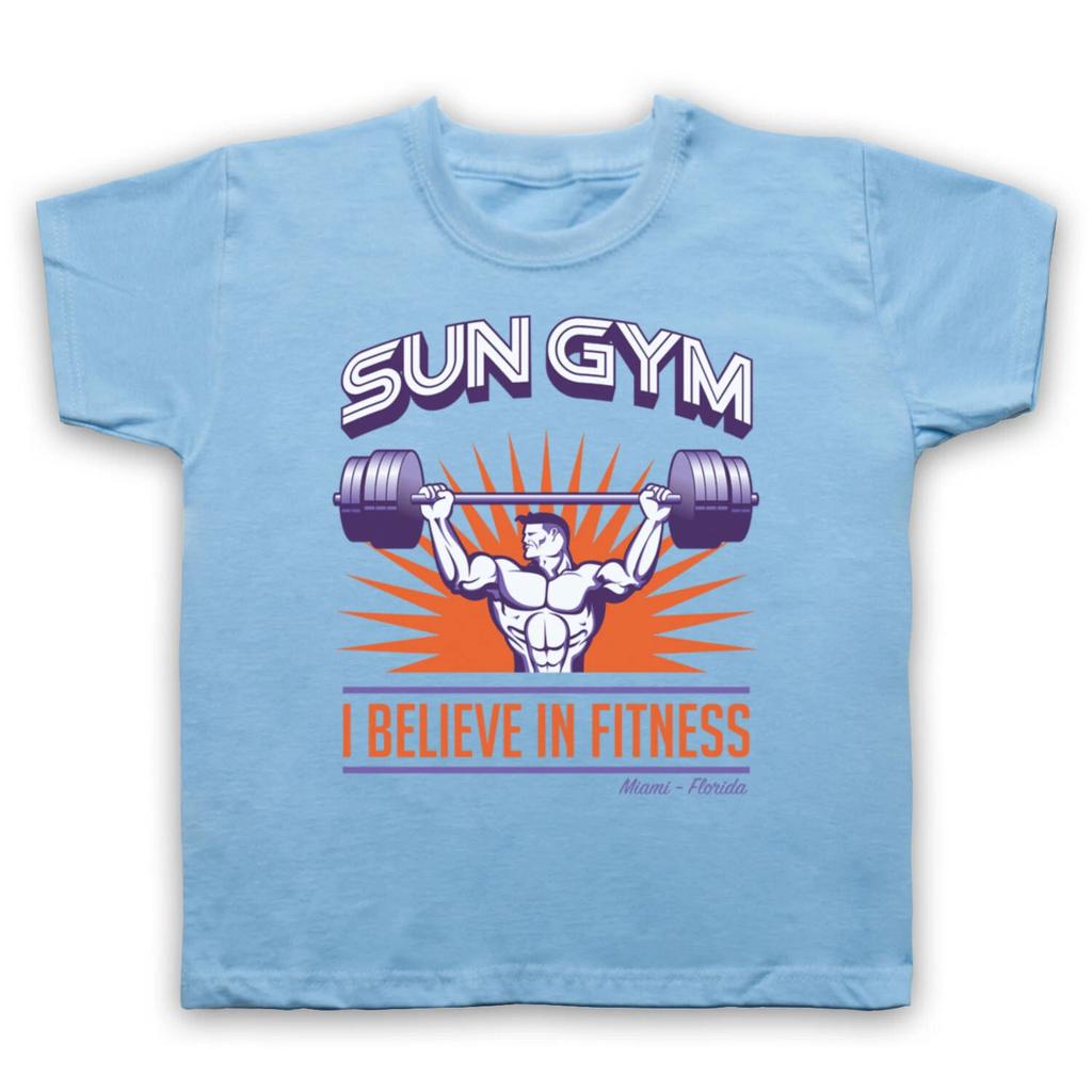 Я ВЕРЮ В ФИТНЕС НЕОФИЦИАЛЬНАЯ Футболка SUN GYM MIAMI FLORIDA ДЛЯ ДЕТЕЙ