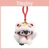 Keychain Penguin Plush With Lion Dance Theme For Celebration And Party Decor