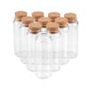 Нет Прозрачная стеклянная банка с пробковой крышкой Свадебный подарок, подходит для изготовления конфет и свечей 150 мл - специи, - [12 штук]